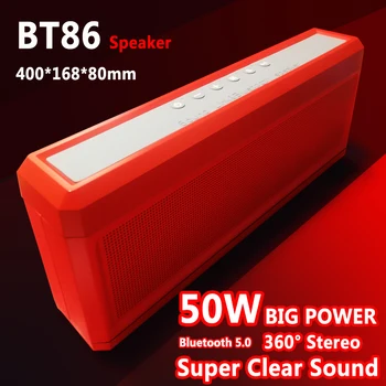 

Powerful Bluetooth Speaker 50W High Power Wireless Column Home Theater Music Center For Computer Speakers Subwoofer caixa de som