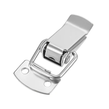

uxcell 8 pcs 304 Stainless Steel Spring Loaded Toggle Case Box Chest Trunk Latch Catches Hasps Clamps, 49mm Overall Length