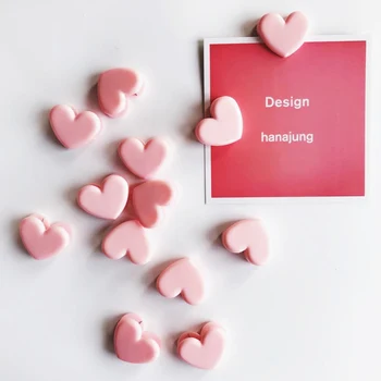

1pcs Pink Love Heart Planner Paper Clip Plastic Bookmarks Kawaii Clips Cute Binder Stationery Store Office School Supplies
