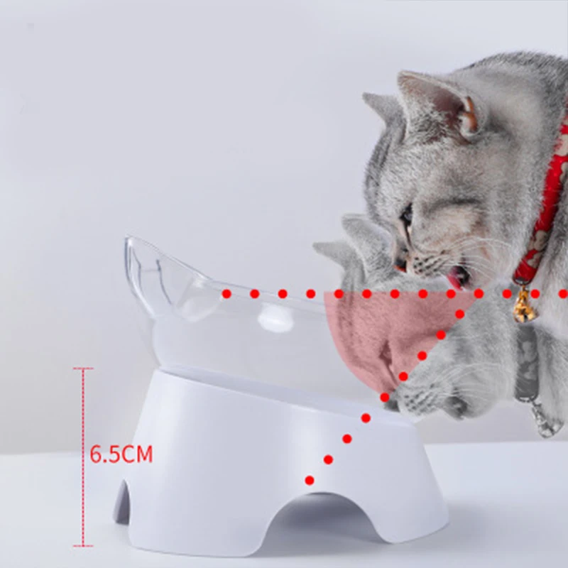 Non-slip Cat Bowls Mascotas Double Bowls With Raised Stand Pet Food&Water Bowls For Cats Dogs Feeders Pet Products Cat Bowl