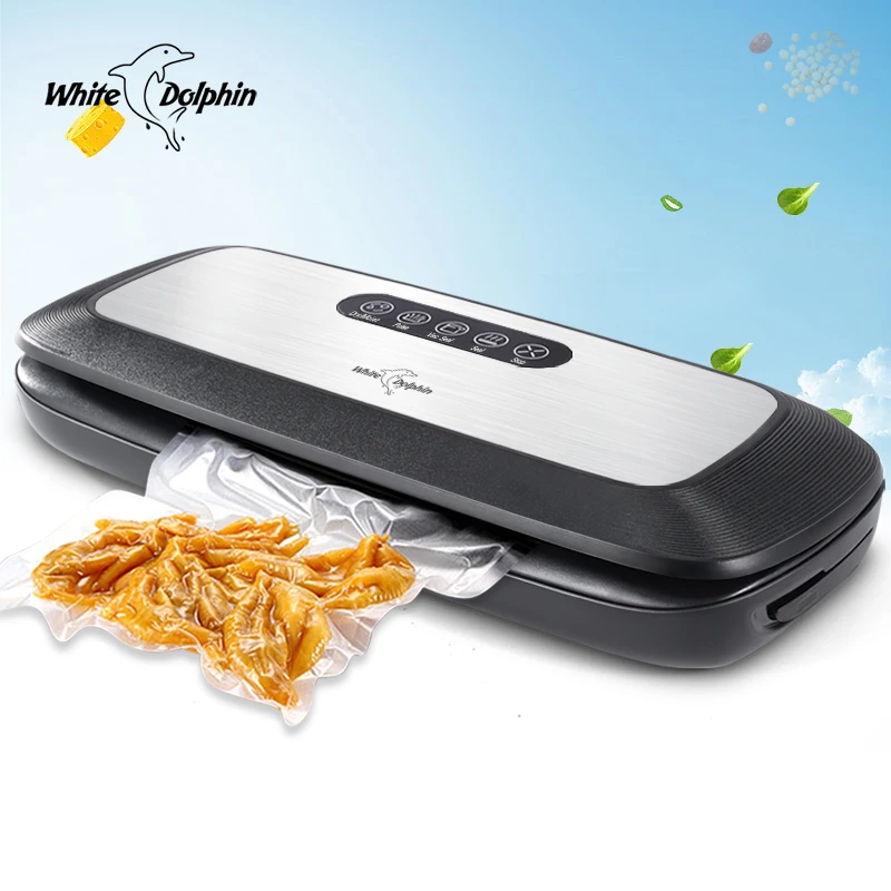 White Dolphin Food Vacuum Sealer Machine 220V 110V For Food Saver With