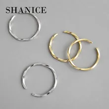 SHANICE 925 Sterling Silver Open Ring INS simple Mobius twist adjustable opening Ring Holiday Engagement Party Jewelry