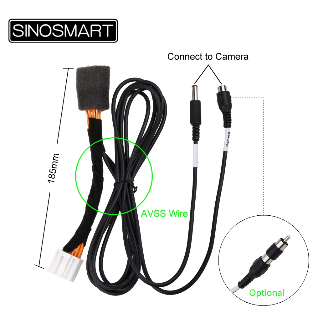 SINOSMART C12 Соединительный кабель для Mazda 3 Sedan Axela камера заднего вида для OEM монитора без повреждения проводки автомобиля