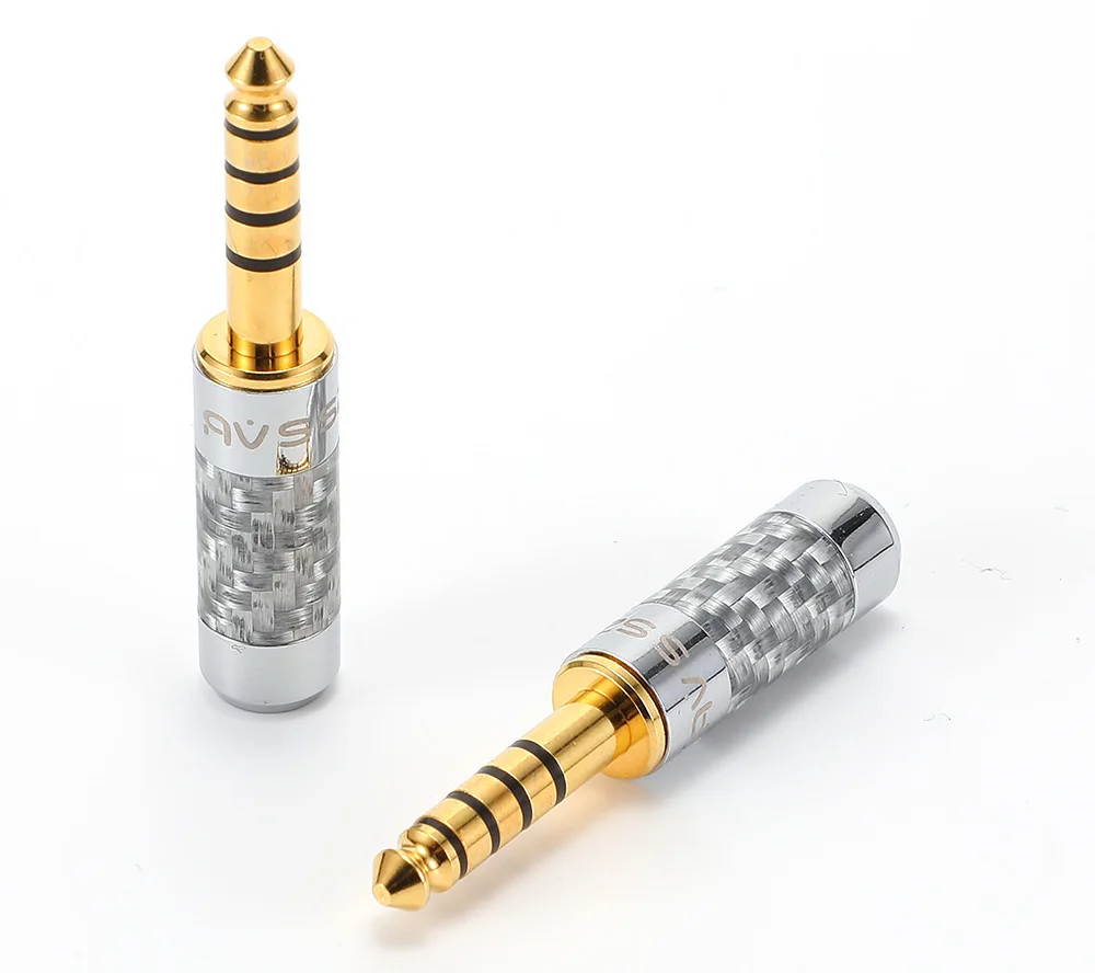 AVSSZ Carbon Fiber 3.5mm Jack Stereo Headphone Plug - Straight/Angle, 3/4/5 Poles, DIY Repair & Replacement (2.5mm, 4.4mm) Description Image.This Product Can Be Found With The Tag Names Computer Cables Connecting, Computer Peripherals, PC Hardware Cables Adapters, Straight angle plug