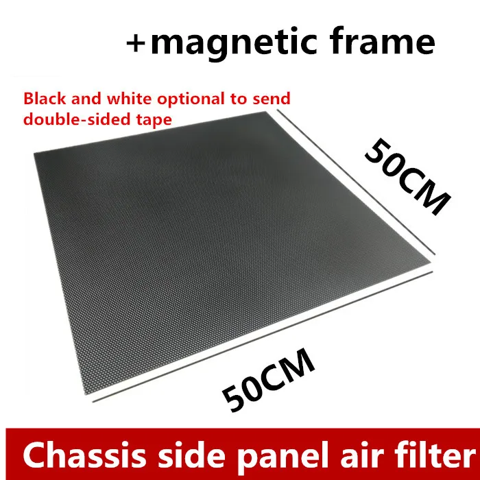 

50X50CM computer chassis dust net side panel custom cabinet PVC filter breathable white instead of side panels