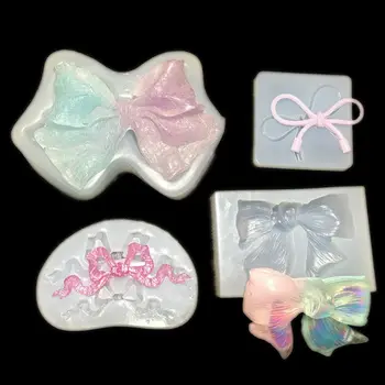 

Handmade Bowtie Pendant Epoxy Resin Casting Mould Bow Silicone Mold Jewelry Making Tools Art Crafts