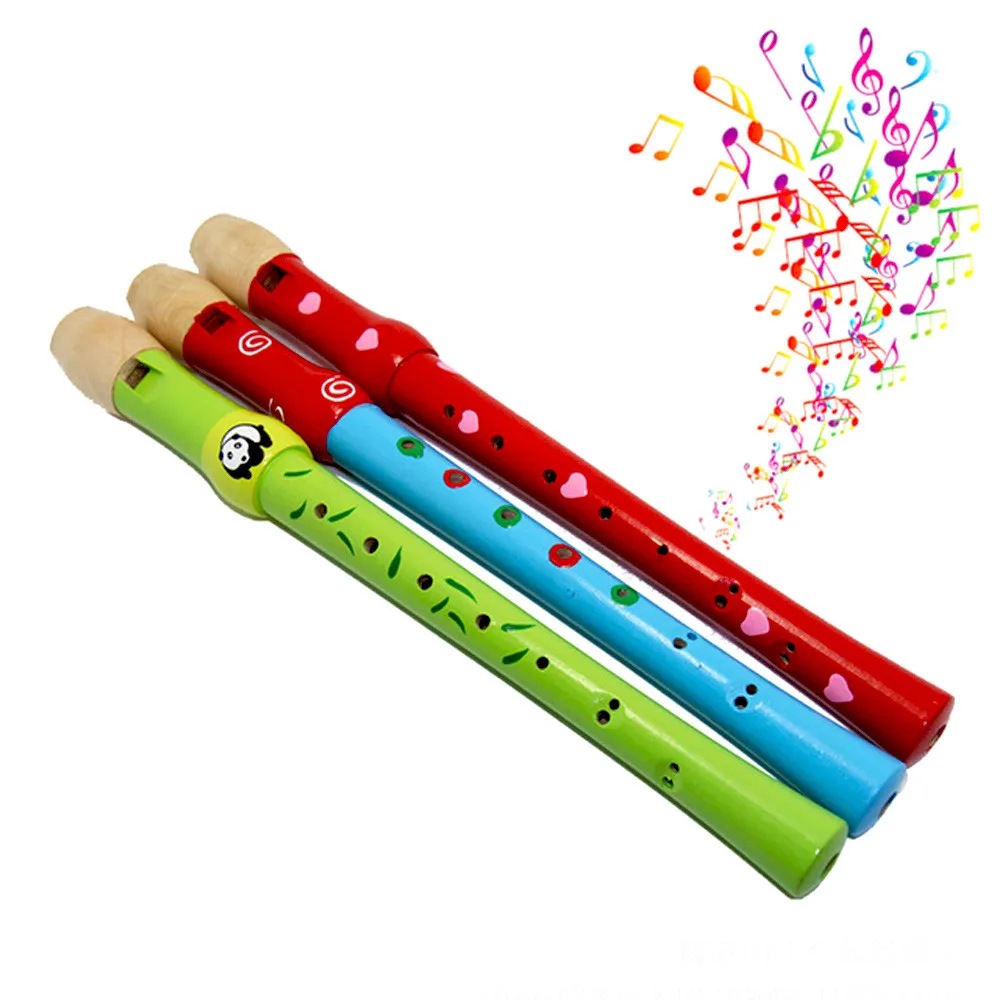 Деревянный музыкальный инструмент игрушка для детей Красочные Hooter Bugle Обучающие музыкальные игрушки подарок для детей speelgoed voor kinderen