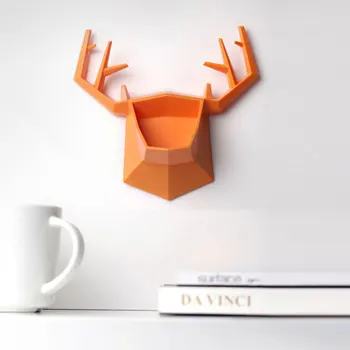 

Deer Head Jewelry Storage Rack Key Collection Hanging Antlers Bathroom Supplies Jewelry Wall Mount Jewelry Storage Hooks Decor