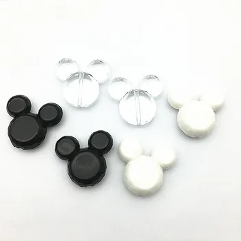 

(Choose color) 50PCS/lot 35x25mm chunky Mouse Head beads for chunky Jewelry necklace