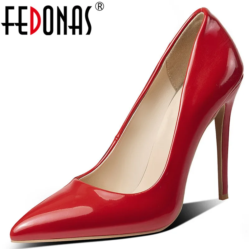 FEDONAS Concise Office Lady Pumps Women Spring Autumn Four Season Buckle Wedding Party Shoes Woman Plus Size Super High Heeled | Обувь