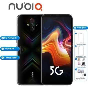 

Brand New Original ZTE Nubia Play 5G Mobile Phone 6.65" 8GB 128GB 5100mAh 30W Snapdragon 765G 48MP Quad Camera 5G Smartphone