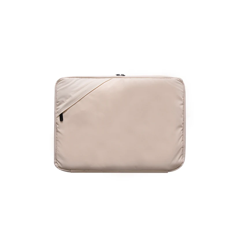 Beige Утолщенный ударопрочный 13 дюймов мягкий чехол для ноутбука/Ipad сумка ручной работы A4 файл пакет многослойная емкость большая сумка G128 - Цвет: Beige