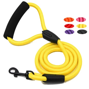 

Multicolors Dog Strap Rope Nylon Traction Rope Portable Durable Dog Leash Pet Supplies for Running Walk Train
