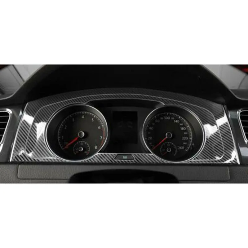 Для 2014 2019 Golf MK7 MK7.5 ABS углеродное волокно интерьер приборной панели измеритель