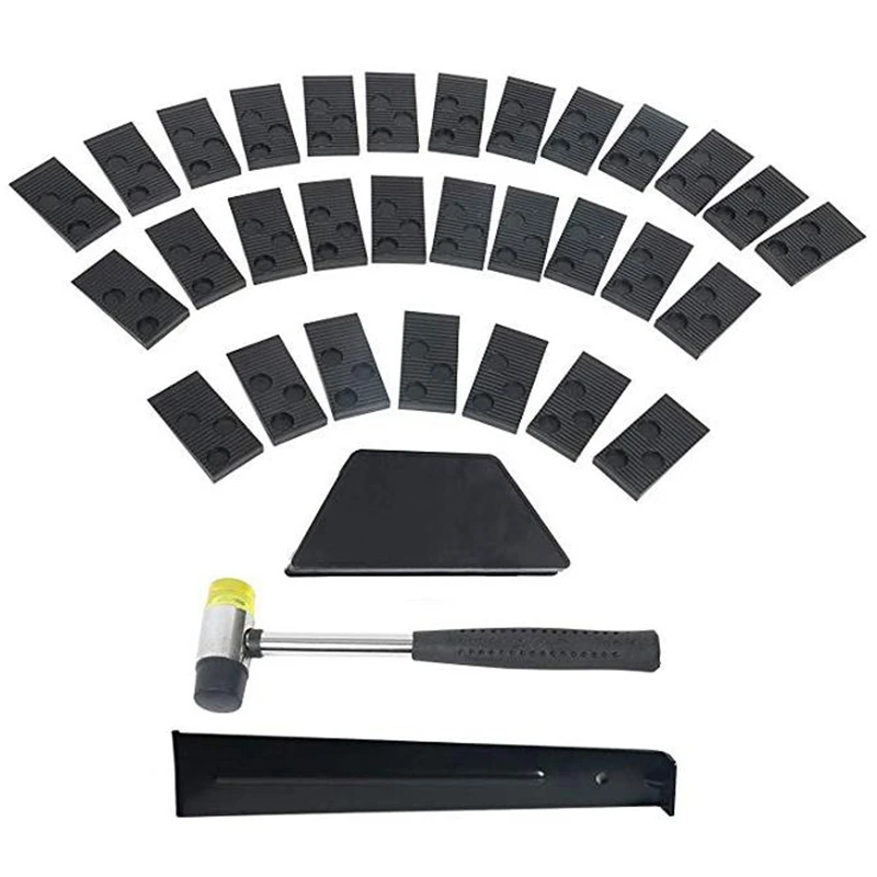 Laminate Wood Flooring Installation Kit Wood Flooring Installation Kit with 30 Spacers, Tapping Block, Pull Bar and Mallet