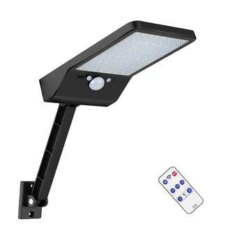 

KLD Solar-led-Street-Wall-Lamp Outdoor Garen-lights Remote-Control Waterroof solar spotlight motion sensor light