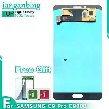 

Super AMOLED LCD C9 Pro C9000 Display Touch Screen Assembly Replacement For Samsung Galaxy c9 Black White Gold lcd