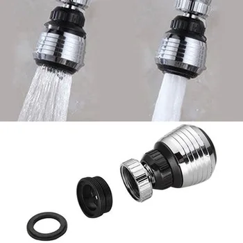 

360 Degree Adjustable Flexible Metal Nozzle Spout Water Saving Filter Diffuser Bathroom Sink Tap Faucet Extender Kitchen Supplie