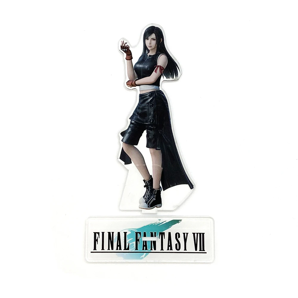 Final Fantasy FF VII 7 тифа Локхарт фигурка на акриловой подставке модель двухсторонняя пластина Держатель торт Топпер аниме крутой