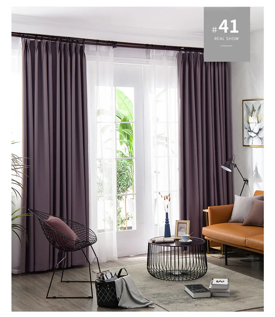 LISM Blackout Curtains For Living Room Window Curtains Kitchen Modern Thick Curtains Window treatment Home Decoration