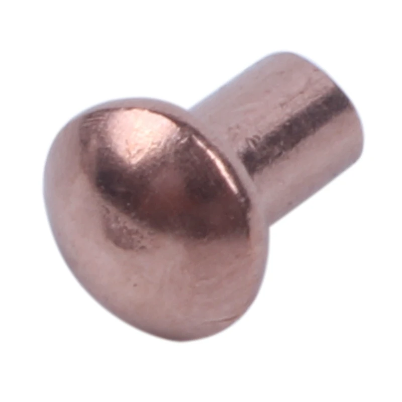 200 Pcs 5/64 x 1/8 inch Round Head Copper Solid Rivets Fasteners