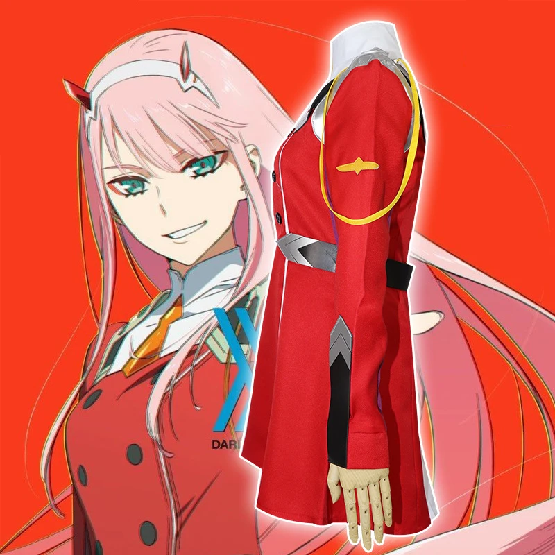 Anime 02 Dresses DARLING in the FRANXX Zero Two Cosplay Costume 02 Cosplay Wig Code002 Headwear Accessories Halloween Gift0 (5)