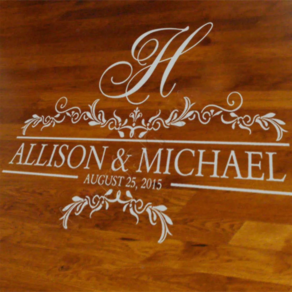 Makeyes Wedding Floor Sticker Nome Personalizzato Mariage Dance Floor Decal Data Di Nozze Vinile Personalizzato Rimovibile Love Decals Q612
