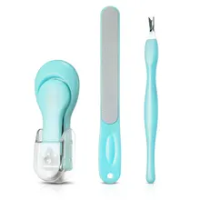 3 шт маникюрный набор, машинка для стрижки ногтей, пилочка для ногтей, вилка для мертвой кожи, прочный портативный маникюрный набор инструментов, инструменты для маникюра и дизайна ногтей