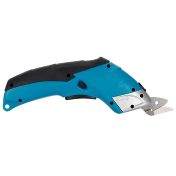 

Multipurpose Electric Scissors Fabric Leather Cloth Cutting Cordless Rechargeable Fabric Sewing Handheld Scissors EU Plug Blue