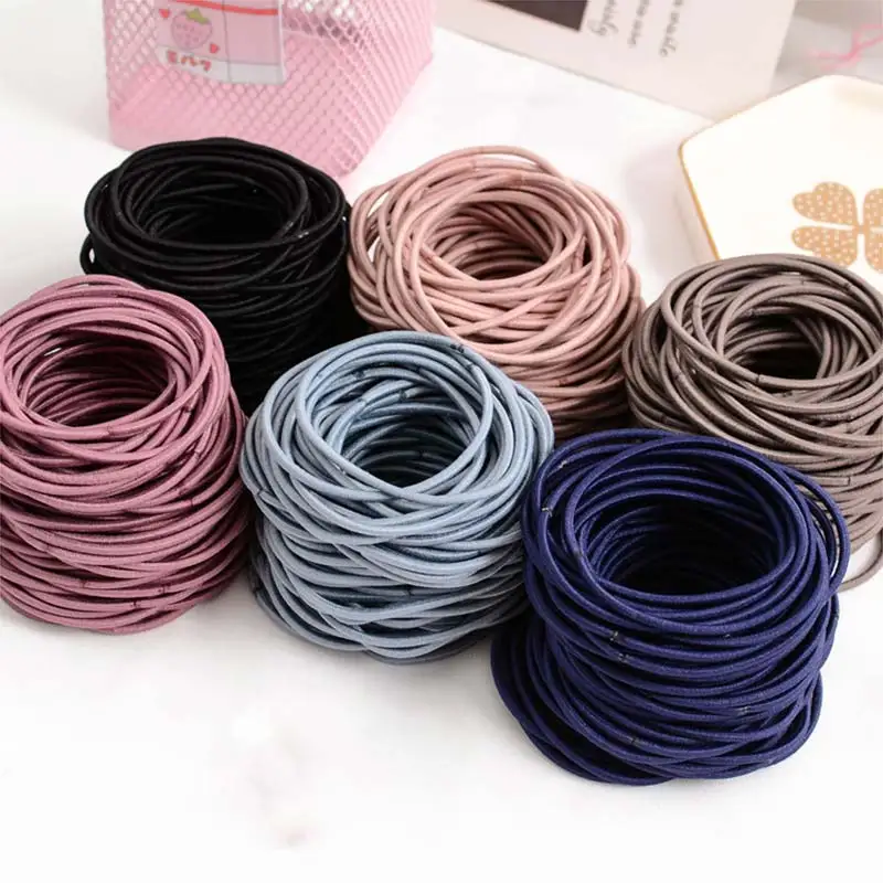 

Hair Band Elastic Ring Girls Rope Ties Women 100PCS Hairband Holder Ponytail