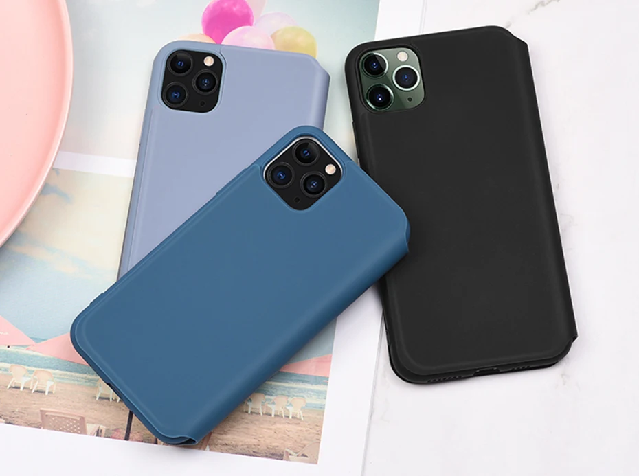 Жидкий силиконовый чехол HOCO для i phone 11 11 Pro Max, откидная крышка, стильный премиум класса, роскошный бизнес, полный защитный чехол