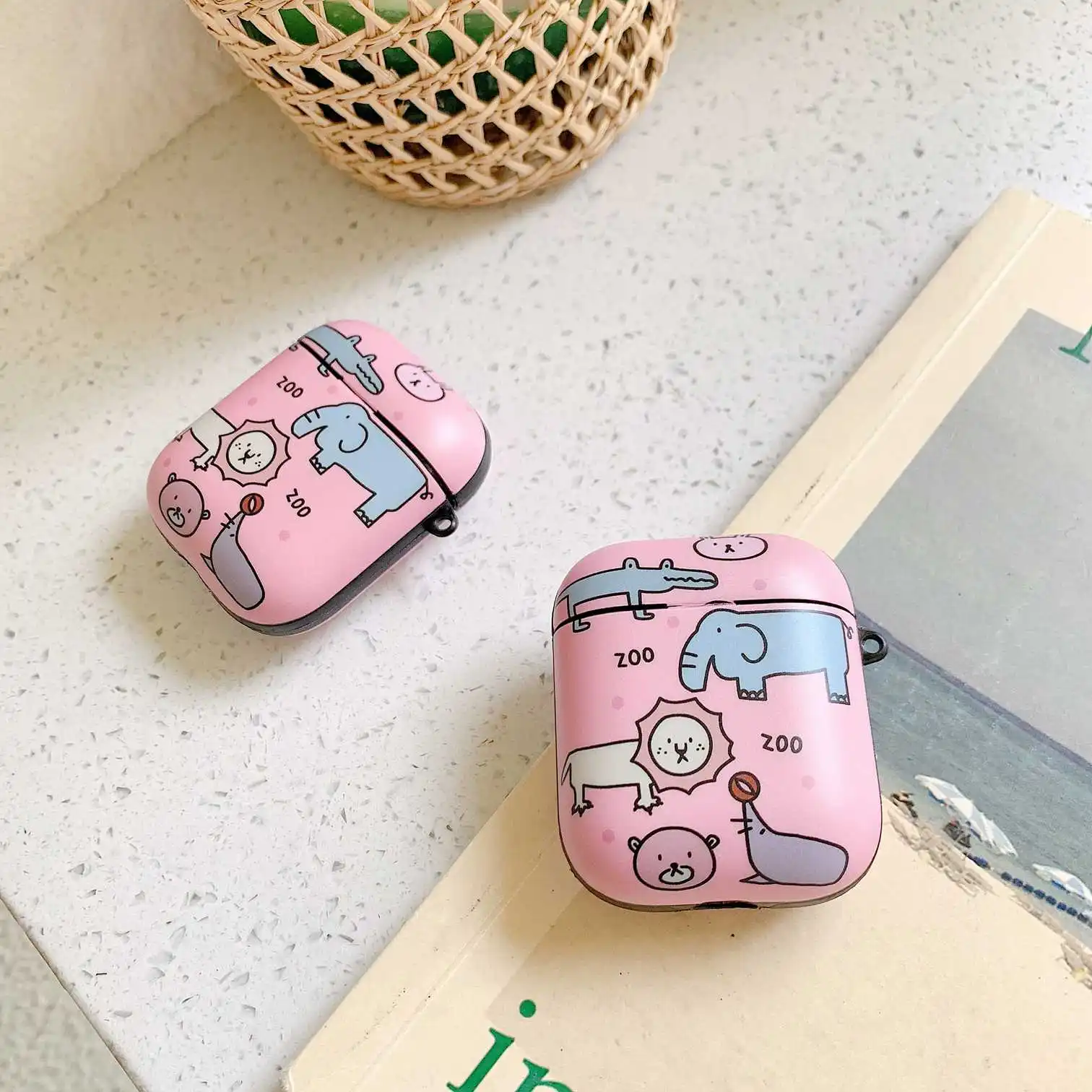 Для AirPods чехол с мультяшным слоном роскошный IMD мягкий силиконовый защитный чехол для наушников милый для Air pods 2 беспроводной чехол для наушников