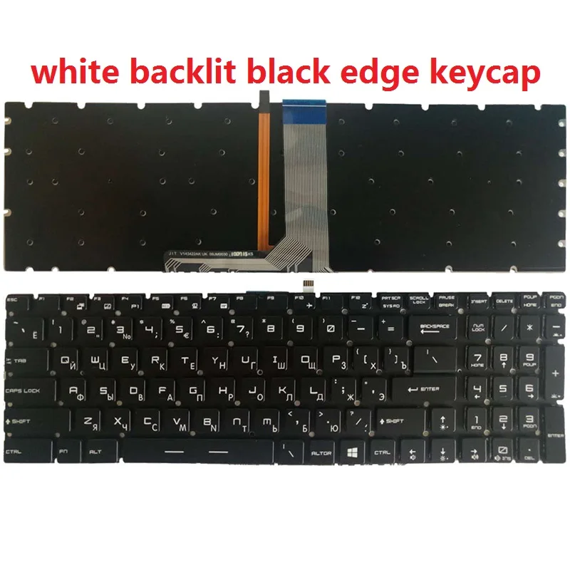 GE62 RU白背光 黑键帽