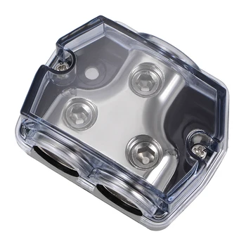 

uxcell 2 Way Power Distribution Block 0 Gauge in 0 Gauge Out Amp Power Ground Distributor for Car Audio Splitter