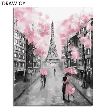

DRAWJOY Framed DIY Wall Paint Pictures Painting By Numbers Painting&Calligraphy DIY Oil Painting Home Decor For Living Room