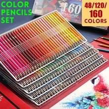 

Color Drawing Pencils Oil Colored Pencil Set Artist Convenience Painting Sketching Pencil Art Newest Supplies 120/160