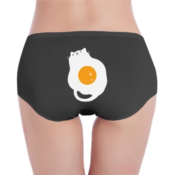 

Versiﾳn Japonesa De Harajuku Lindo Gato Huevo Escalfado Ocio Creativo Ladies low waist underwear