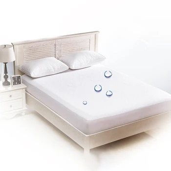 

Smooth Waterproof Mattress Protector Cover for Bed Wetting Breathable Hypoallergenic Protection Pad Cover Matress Anti-mite