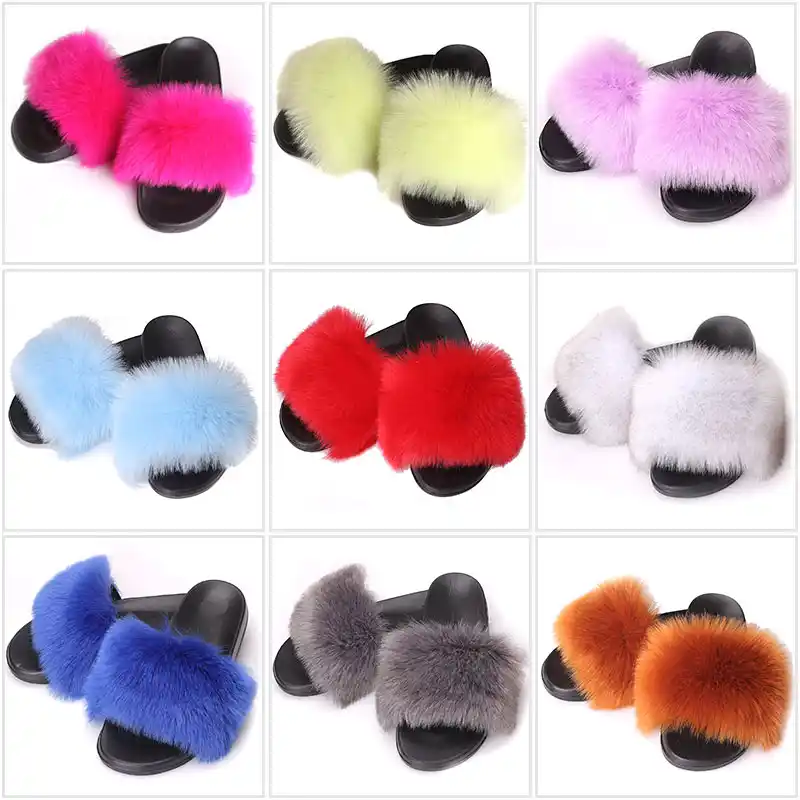 aliexpress fur slippers