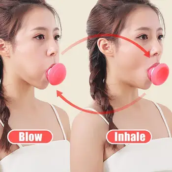 

V Face Artifact Silica Gel Mouth Jaw Exerciser Slimming Wrinkle Tool Nasolabial Double Lift And Lifting Chin Line Removal E6Y6