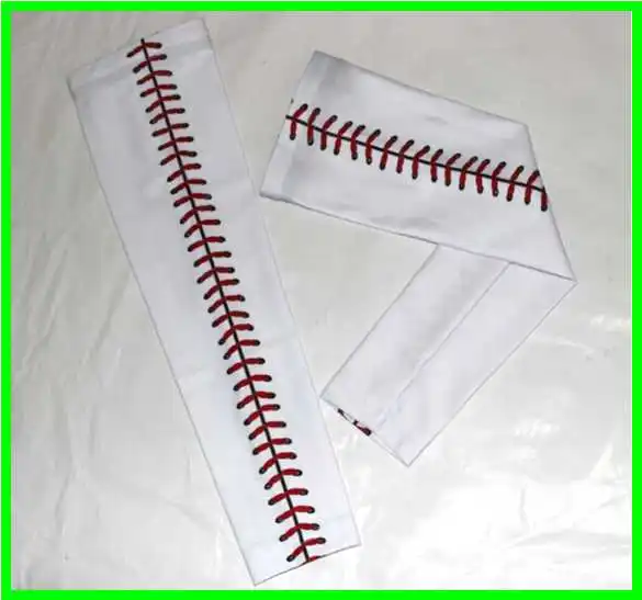 Baseball Stitches Черный/серый/белый компрессионный спортивный рукав цифровой камуфляж Бейсбол Футбол Баскетбол Молодежный взрослый - Цвет: Baseball Stitches