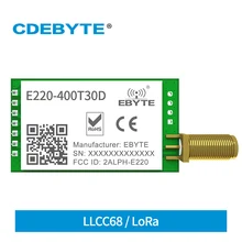 LoRa 433 МГц Беспроводной модуль LLCC68 470 МГц 30dBm длинный Диапазон 10 км RSSI CDEBYTE E220-400T30D SMA-K DIP UART hdmi передатчик и приемник LoRa 433 МГц Беспроводной модуль LLCC68 470 МГц 30dBm длинный Диапазон 10 км RSSI CDEBYTE E220-400T30D SMA-K DIP UART hdmi передатчик и приемник