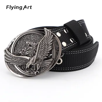 

2020nylon belt men's outdoor Korean tactical belt smooth buckle jeans canvas belt Zinc alloy belt buckle for men and women belt