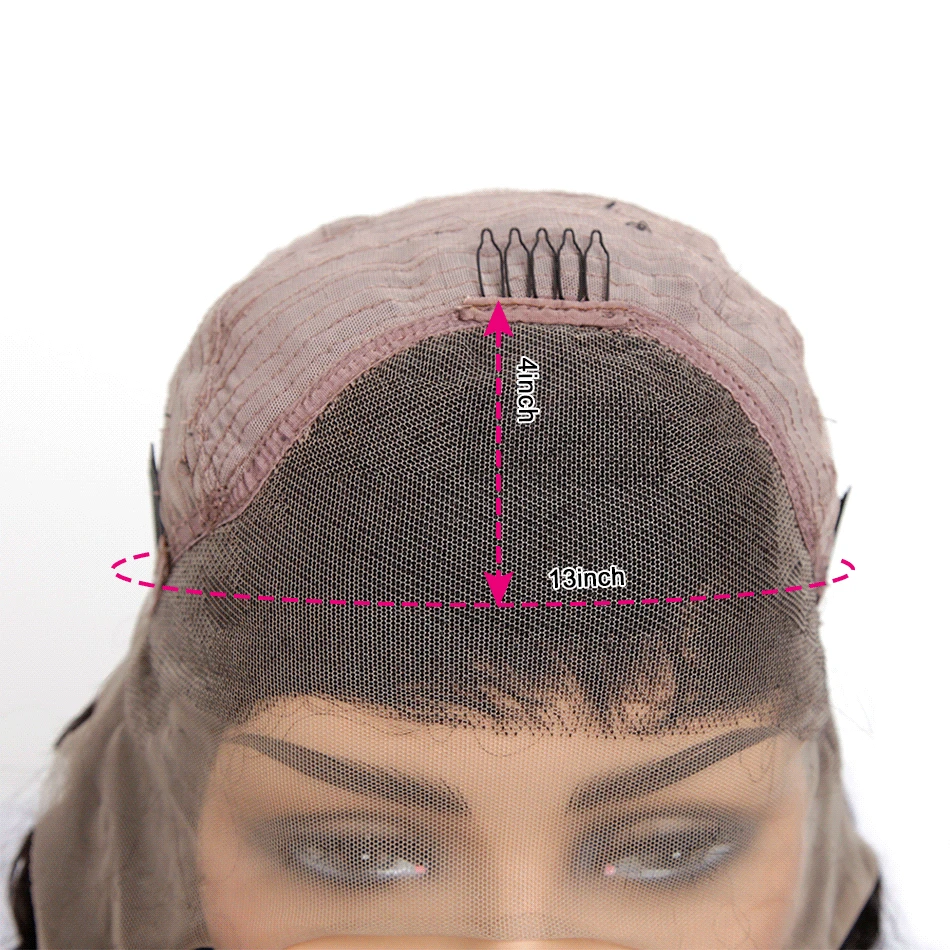 13x4 Curly Human Hair Wig Malaysian Lace Front Human Hair Wigs With Pre Plucked Baby Hair Alimice Remy Hair 8-24inch Lace Wigs