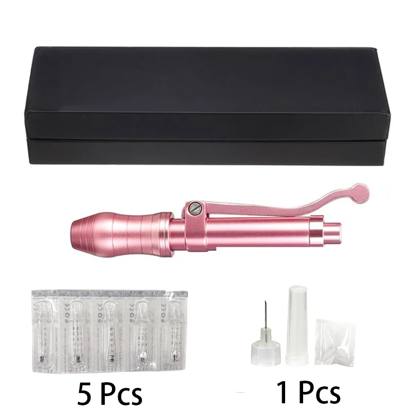 Pink pen kit 2 Розовая гиалуроническая ручка, пистолеты с гиалуроновой кислотой, сыворотка без инъекций, ручка для омоложения кожи против морщин, липатомайзер для лифтинга губ - Цвет: Pink pen kit 2