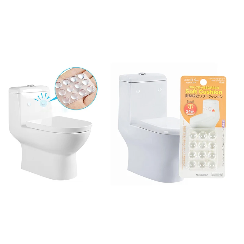 24 штуки ванной Анти-наклейки против столкновения резина, туалет ящик шкафа анти-наклейки против столкновения резиновый шумопоглотитель резиновый доступ