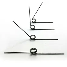 Package of 6 Pack of 5 180 Degree Carbon Steel Music Wire Torsion Spring with 0.183 Outside Dia 