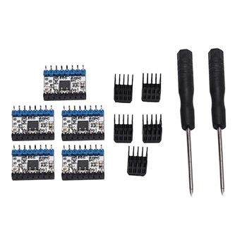 

Single Axis Stepper Motor Kit 5 Pieces TMC2208 Stepper Motor Driver + 5 Pieces Cooler + 2 Pieces Phillips Screwdrivers, for 3D P