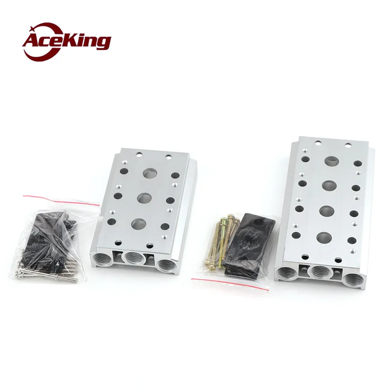 

Solenoid plate bottom 4v210-06/110 bus plate base 200mm-2f3f4f5f6f7f8f9f10f bit manifold plate bus-hole air exhaust valve set