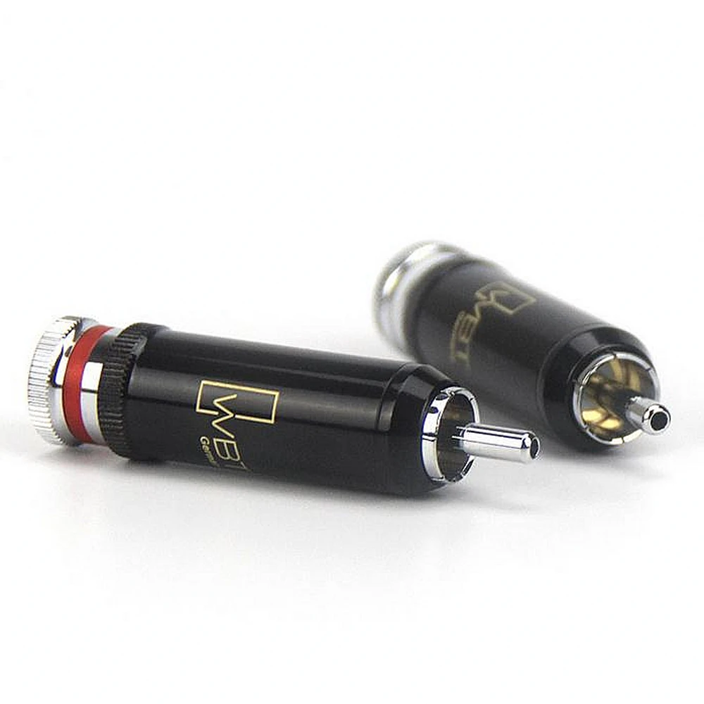 HiFi WBT 0102 посеребренный латунный родиевый RCA Штекерный замок сварной аудио/видео